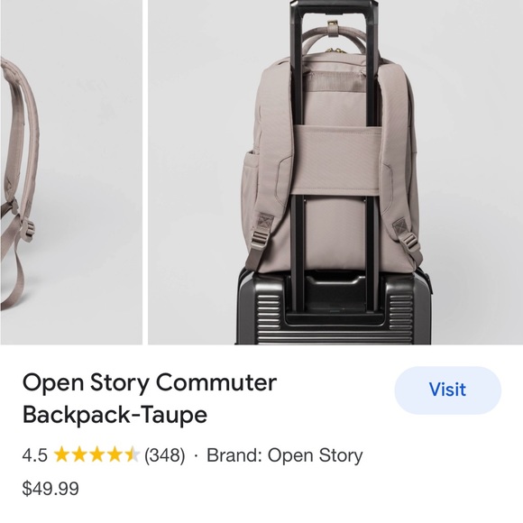 Grey and Gold backpack - Picture 7 of 7